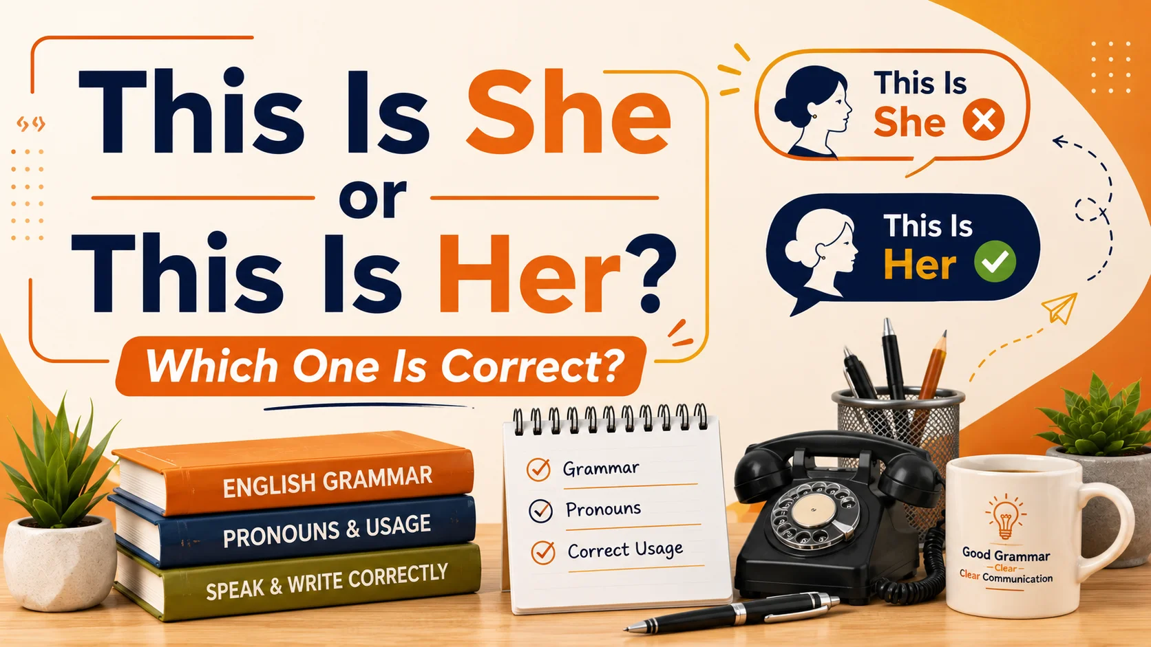 This Is She or This Is Her? Which One Is Correct?
