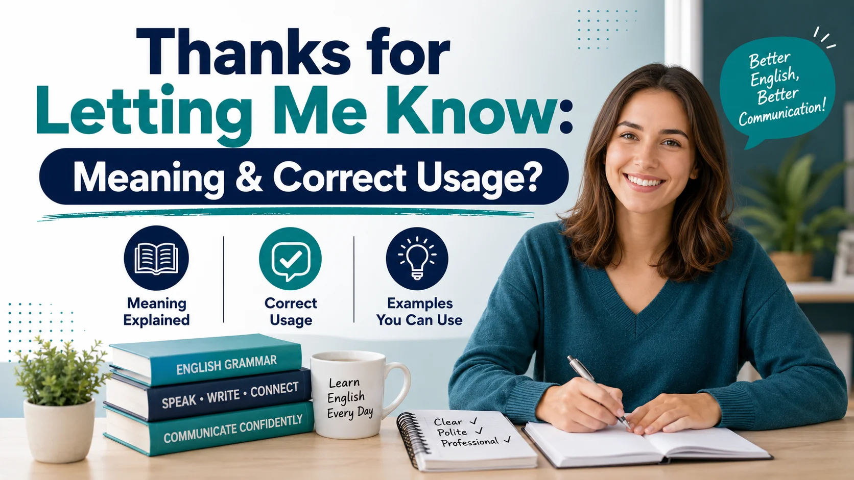 Thanks for Letting Me Know: Meaning & Correct Usage?